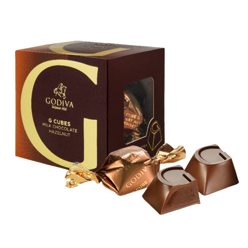 Milk Chocolate Hazelnut G Cubes Chocolate