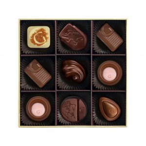 Gold Ballotin 9 Pcs