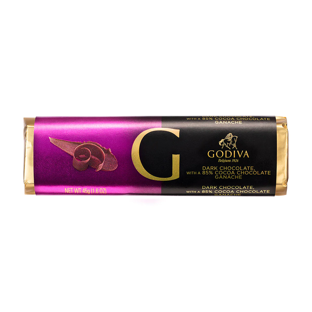 Dark Chocolate with 85% Cocoa Ganache Bar – GODIVA Chocolate