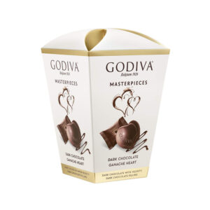 Masterpieces Dark Chocolate Ganache Heart Box, Set of 6