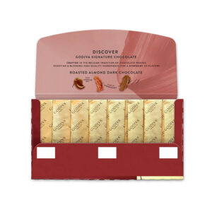 Roasted Almond Dark Chocolate Signature Mini Bars, Set of 12